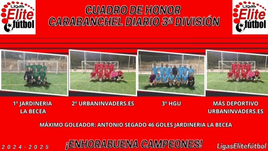CUADRO DE HONOR. CARABANCHEL DIARIO 3ª DIVISIÓN